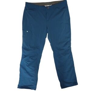 Orvis Performance Passport Outdoor Pants Women 18 Blue Roll Cuff Nylon Gorpcore